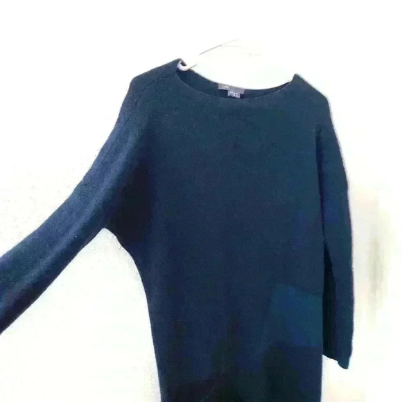 Vince Dolman Sleeve Sweater Dress XS Wool Cashmere Blend Deep Green - Picture 2 of 7